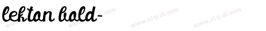 lekton bold字体转换